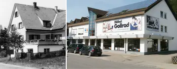 Möbelhaus Gollrad Ansicht von früher und heute